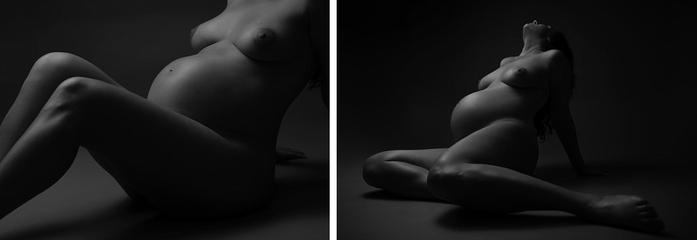 Pregnancy boudoir photography in Sydney studio