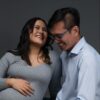 Pregnant Asian couple in Sydney studio