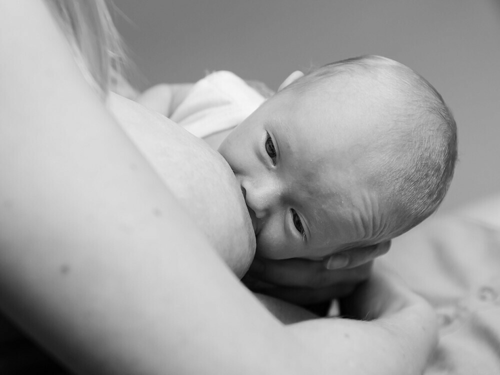 Newborn Baby breastfeeding