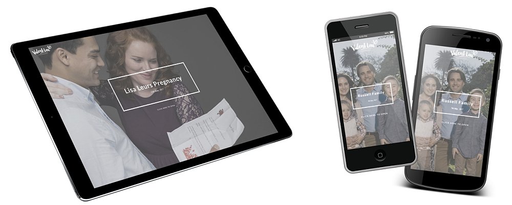 Sample custom phone and tablet app for Sydney family photography
